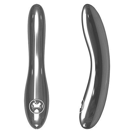 Vibrador Feminino Recarreg�vel Inez Silver LELO, vista de cima