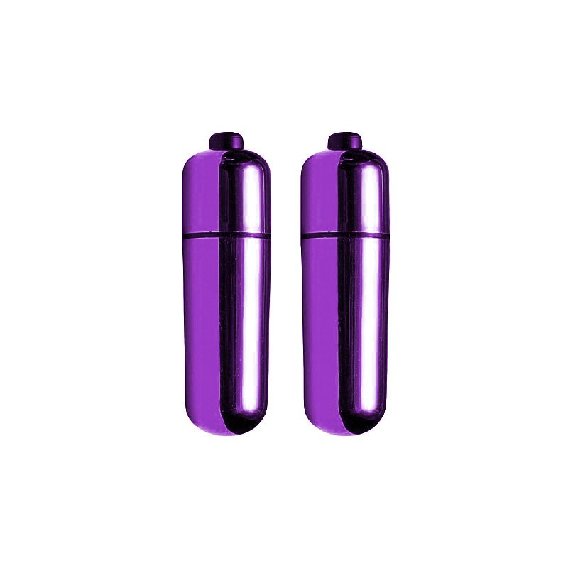 Vibrador Bullet sem Fio Mini Power Roxo | Vista lateral do vibrador mostrando seu design funcional