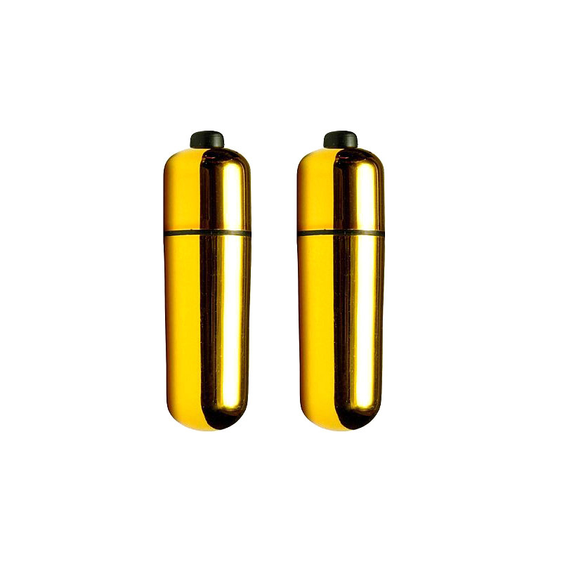 Vibrador Bullet Mini Power Dourado em embalagem