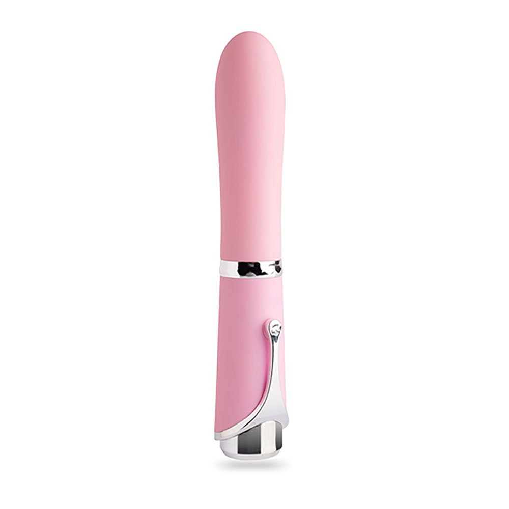 Vibrador Personal Recarreg�vel em Silicone Choquei Rosa - Vista frontal do produto