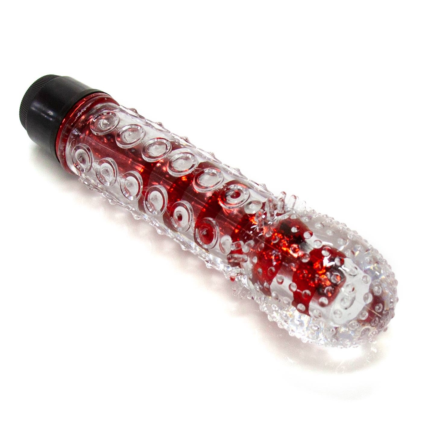 Vibrador Feminino Multivelocidade com Capa Texturizada Massageadora Vermelho | Foto 04