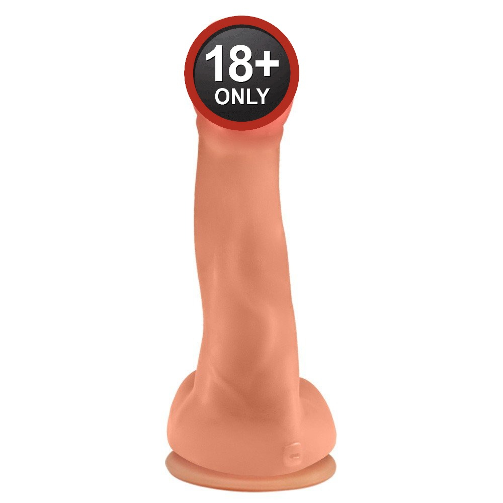 P�nis Gigante e Grosso Flex�vel com Escroto e Ventosa Anaconda 37 x 9cm Bege | Foto 04