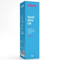 Vibrador L�quido Loveshock Beij�vel Aroma e Sabor Chiclete Olove 15ml