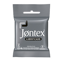 Preservativo Jontex Lubrificado Tradicional Com 3 Unidades