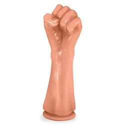 Penetrador para Pr�tica de Fisting Real�stico com Ventosa Hand Fist Punho 22 x 8cm Bege