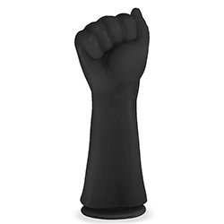 Penetrador para Pr�tica de Fisting Real�stico com Ventosa Hand Fist Power 23 x 7,8cm Preto