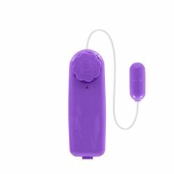 Vibrador Bullet Mini C�psula com Multivelocidade e Controle com Fio Roxo