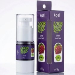 Gel Vibrador L�quido Beij�vel LoobSuck Aroma de Uva 19ml