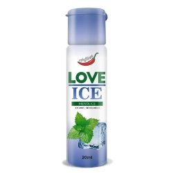 �leo para Massagem Beij�vel Love Ice - Sabor Menta 20ml