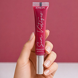 Gloss Labial Hidratante e Fixador com �cido Hialur�nico e Vitamina E Sem Vest�gio Rosa 15ml