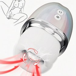 Vibrador para Clit�ris Recarreg�vel com 9 Pulsa��es/Vibra��es/Movimentos de L�ngua Branco